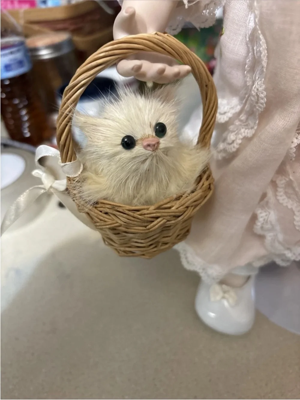 Vintage Virginia Turner “Grace”  Hamilton Collection Porcelain Doll With Kitty